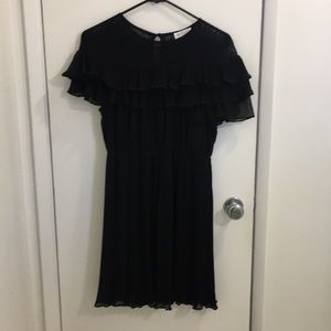 Black lace detail dress